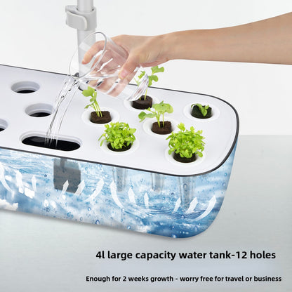 Indoor Hydroponic Plant Growing System (3 Pods / 6 Pods / 12 Pods) – Grow Fresh Herbs & Vegetables All Year 🌱