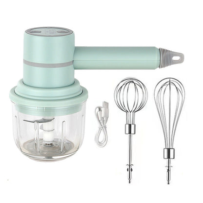 3-in-1 Multifunctional USB Electric Mixer & Cleaner – Whisk, Blend & Scrub in Seconds (Rechargeable & Portable)