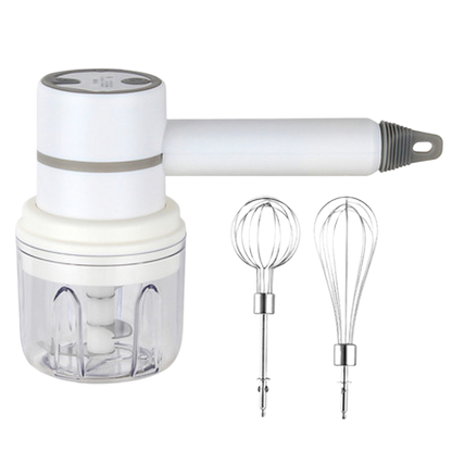 3-in-1 Multifunctional USB Electric Mixer & Cleaner – Whisk, Blend & Scrub in Seconds (Rechargeable & Portable)