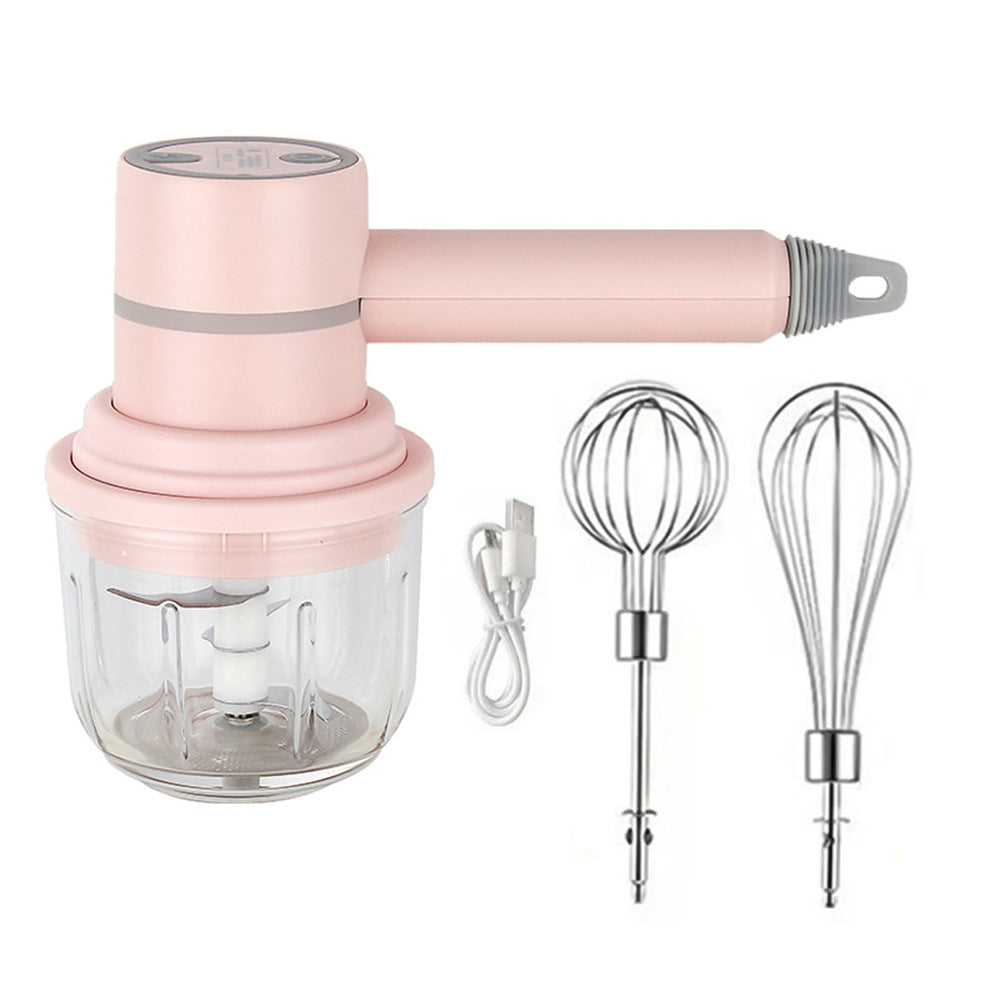 3-in-1 Multifunctional USB Electric Mixer & Cleaner – Whisk, Blend & Scrub in Seconds (Rechargeable & Portable)