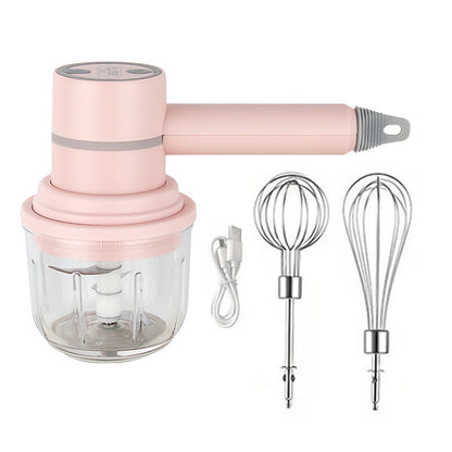 3-in-1 Multifunctional USB Electric Mixer & Cleaner – Whisk, Blend & Scrub in Seconds (Rechargeable & Portable)