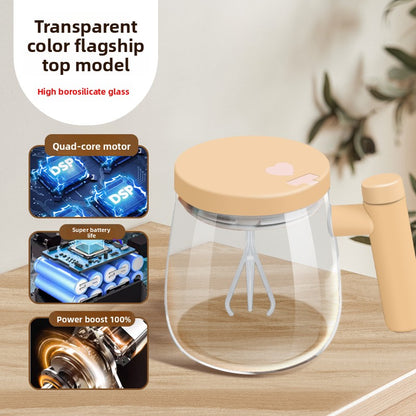 Self-Stirring Electric Coffee Mug – Automatic Mixing Cup (USB Rechargeable, No Spoon Needed)